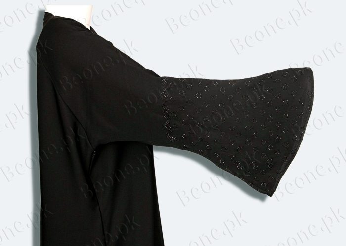 black abaya with stones