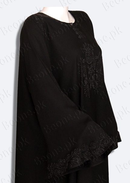 black abaya with stones