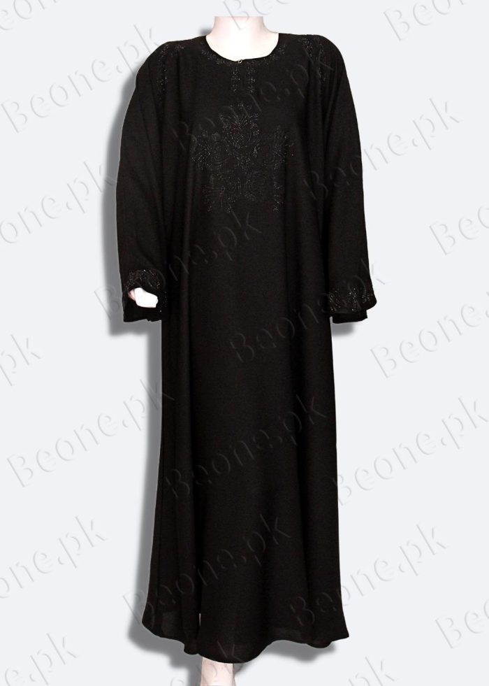 black abaya with stones