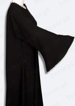 black abaya with pearls