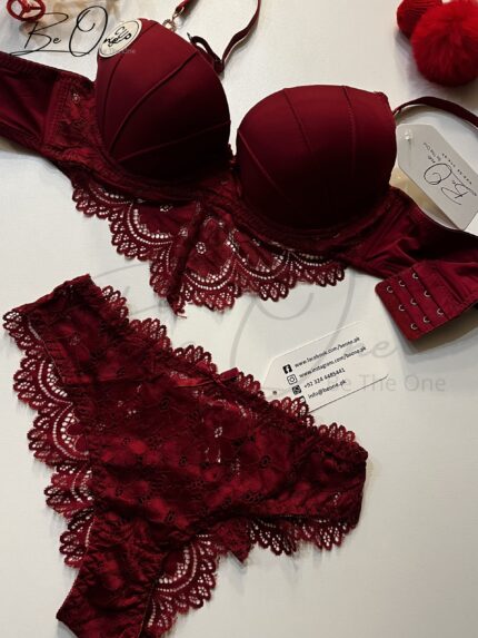 Silky Mulberry Bridal Bra Set